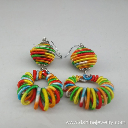 Customized Handmade Woven Aestheticism Women Thread Earrings